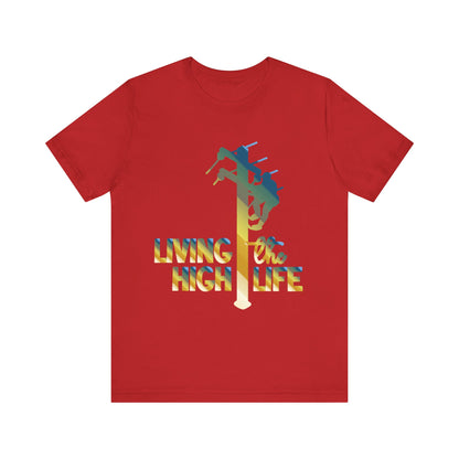 Lineman T-shirt - living the high life - colored chrome
