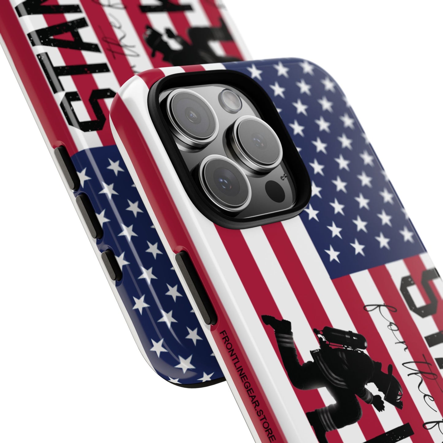 Fire Fighter iPhone Tough Case - Stand for the Flage, Kneel for the fallen