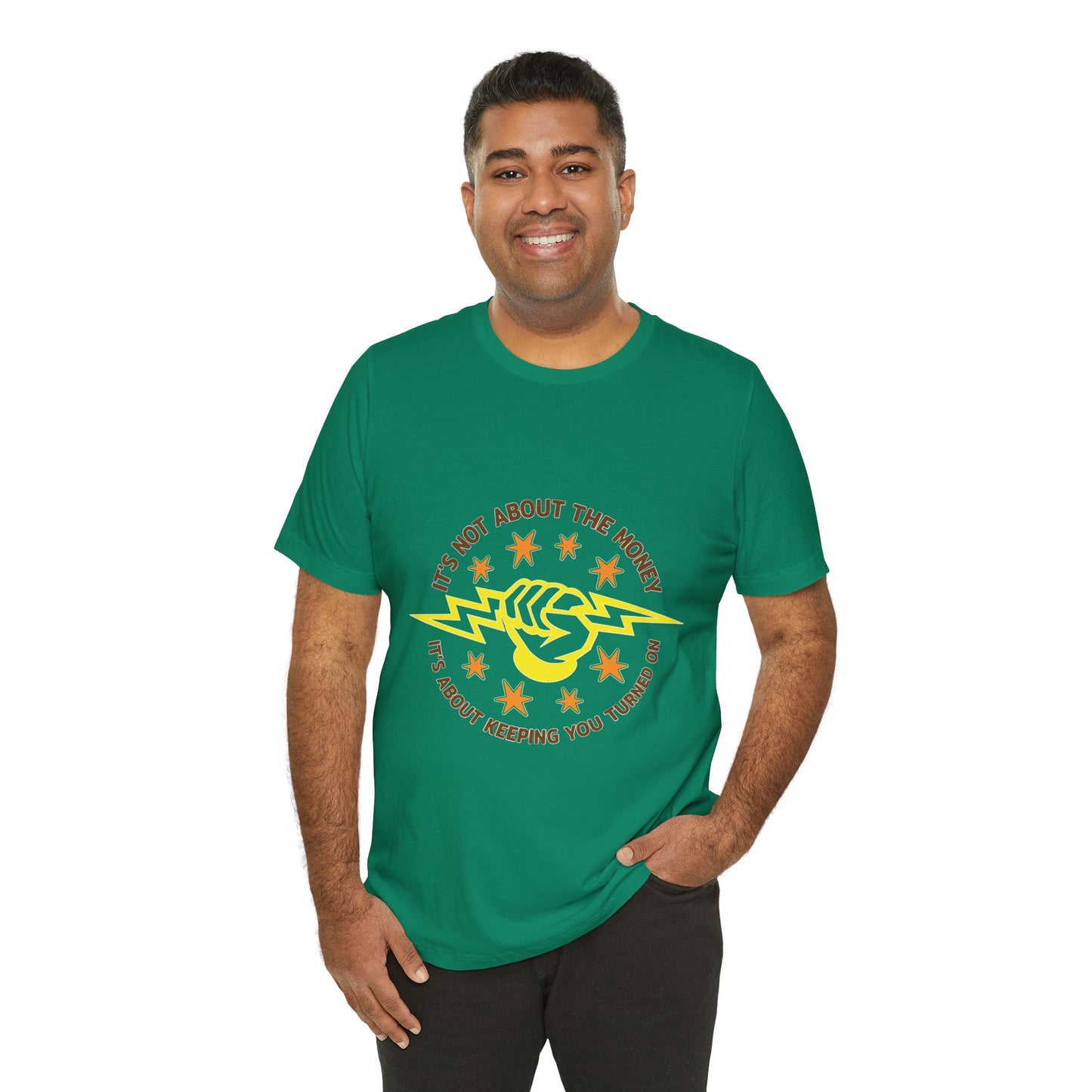 Lineman T-shirt - Its Not About The Money-color