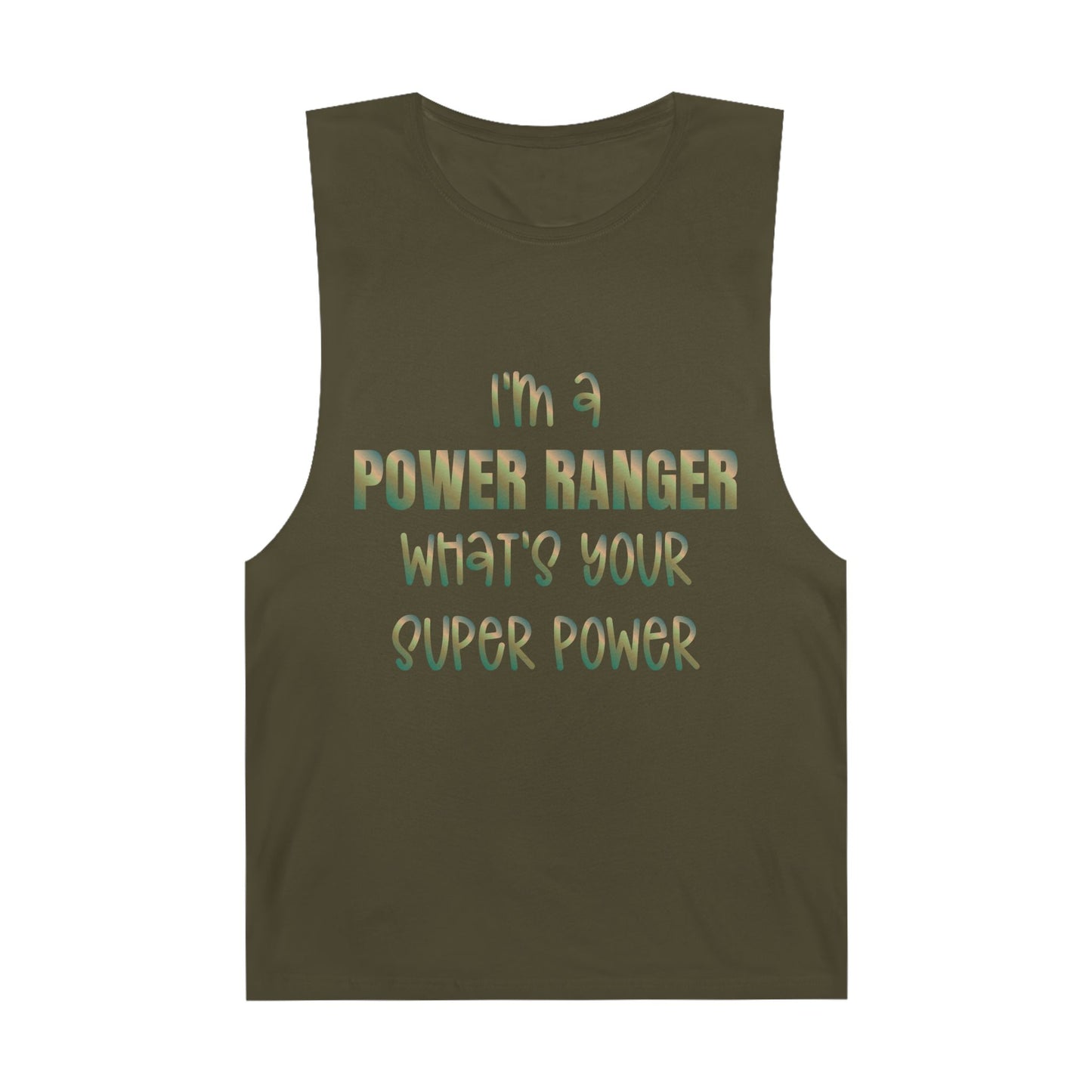 Lineman Tank - power ranger super power copper patina