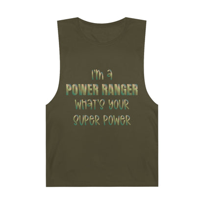 Lineman Tank - power ranger super power copper patina
