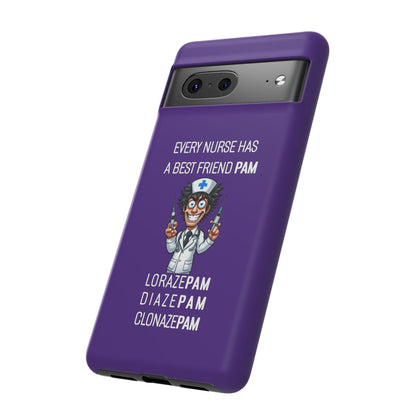 Nurse Google Pixel Tough Case - Every Nurse Has a Friend Named PAM Design (5) - Dark Purple