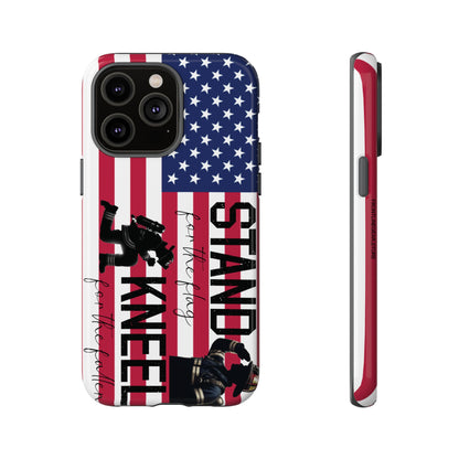 Fire Fighter iPhone Tough Case - Stand for the Flage, Kneel for the fallen