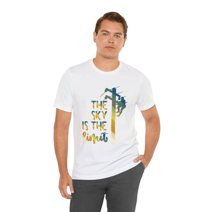 Lineman T-shirt - the-sky-is-the-limit-lineman colored chrome