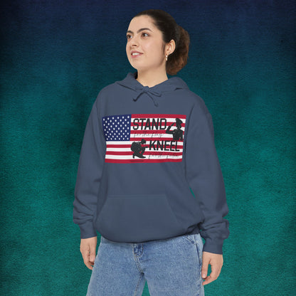 Comfort Colors Stand for the Flag, Kneel for the Fallen Hoodie (female)