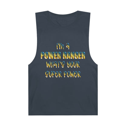Lineman Tank - power ranger super power colored chrome