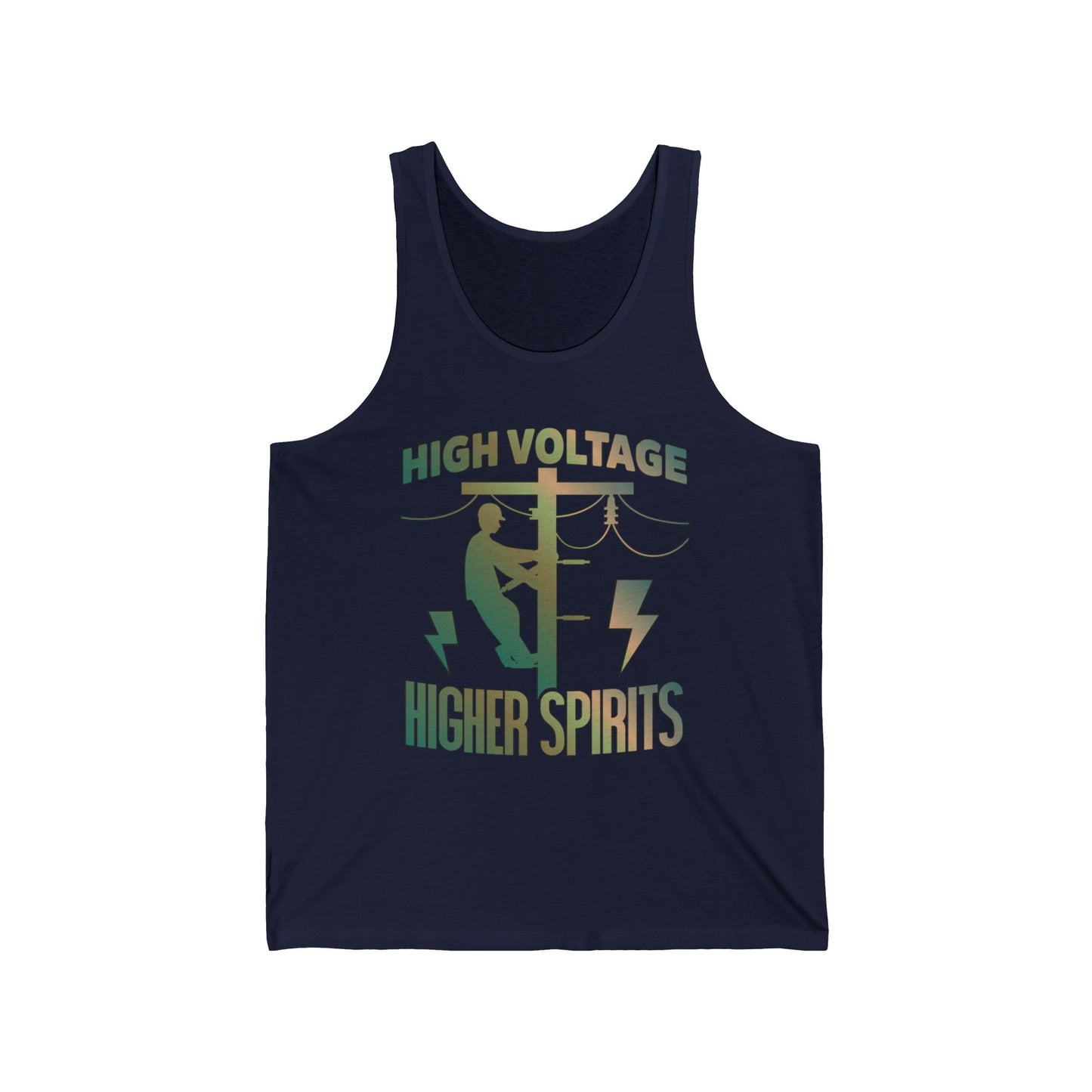 Lineman Tank - High Voltage Higher Spirits-copper patina