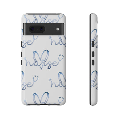 Google Pixel Tough Case - Nurse Stethoscope - White
