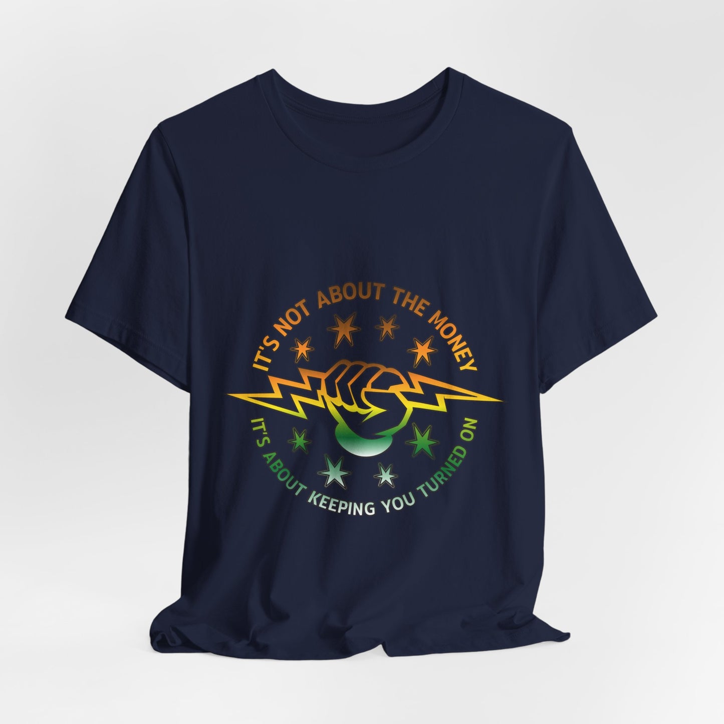 Lineman T-shirt - Its Not About The Money-gradient