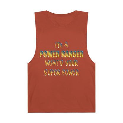 Lineman Tank - power ranger super power colored chrome