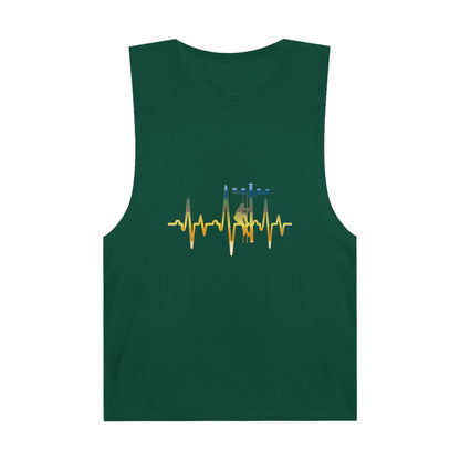 Lineman Tank- Lineman Heartbeat - colored chrome