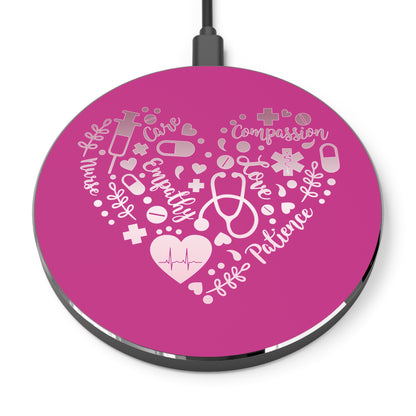 Nurse Heart Wireless Charger | Fast Charging Pad for Healthcare Professionals