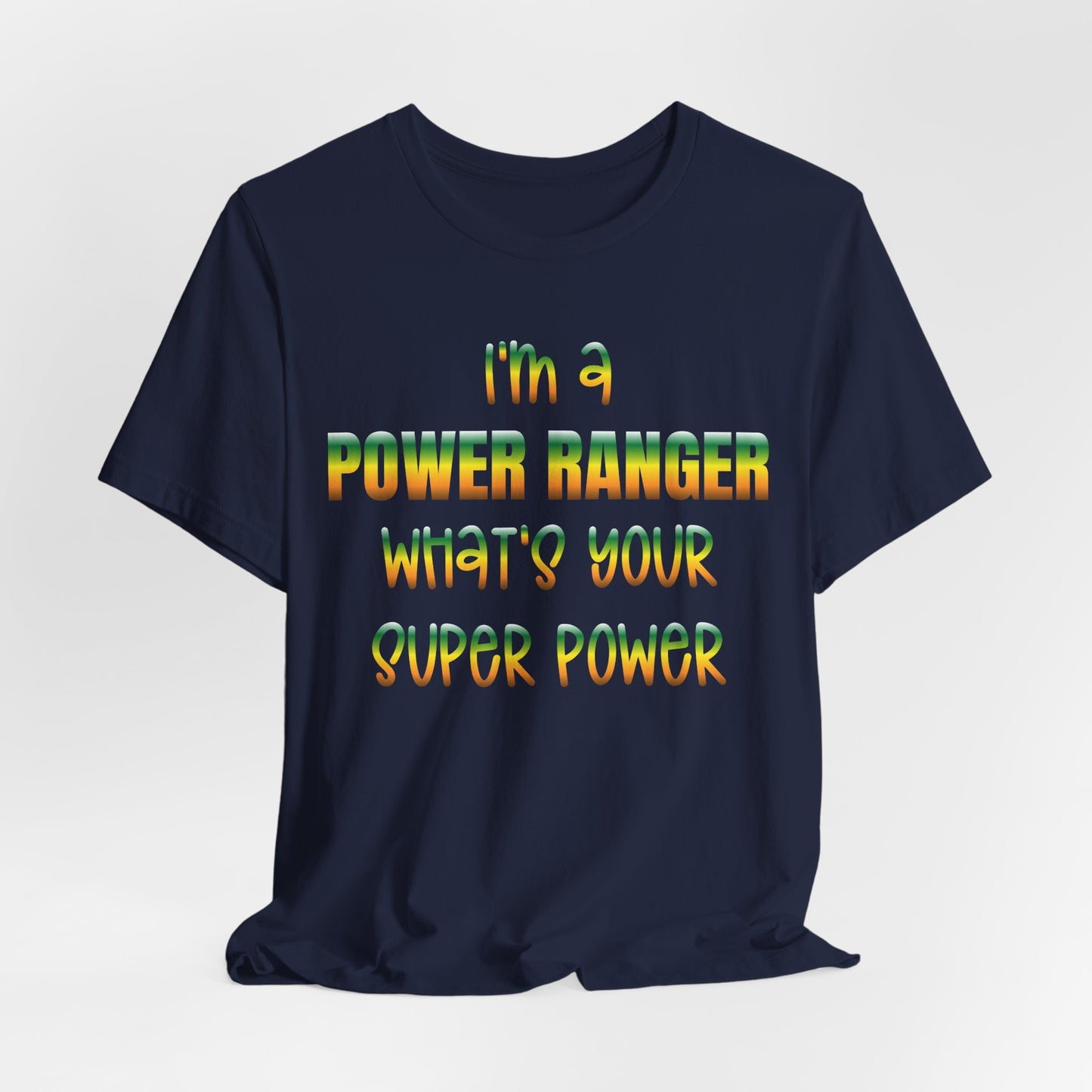 Lineman T-shirt - power ranger super power gradient