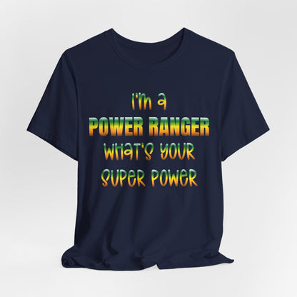 Lineman T-shirt - power ranger super power gradient