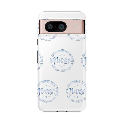 Google Pixel Tough Case - Nurse Circle  - White