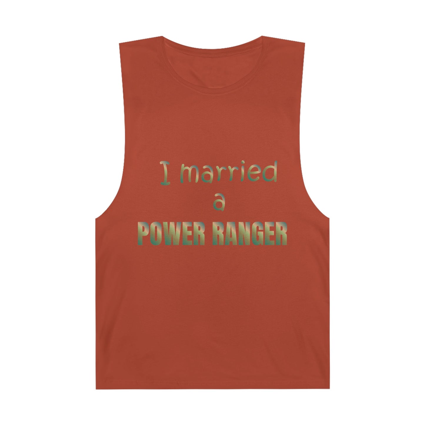 Lineman Tank - Married a Power Ranger copper patina