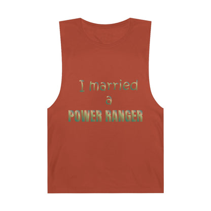 Lineman Tank - Married a Power Ranger copper patina