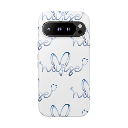 Google Pixel Tough Case - Nurse Stethoscope - White