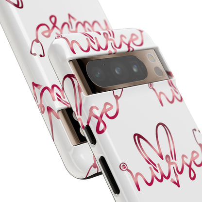 Google Pixel Tough Case - Nurse Stethoscope - White
