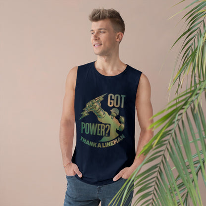 Lineman Tank - Got Power Thank A Lineman - copper patina