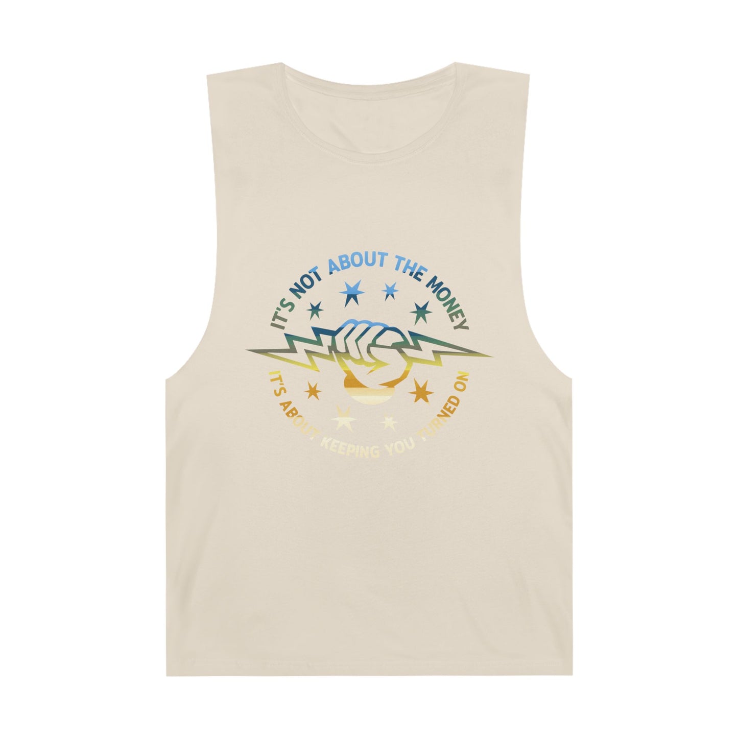 Lineman Tank - Its Not About The Money-colored chrome