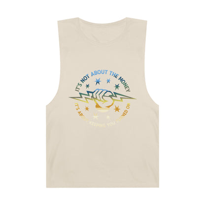 Lineman Tank - Its Not About The Money-colored chrome