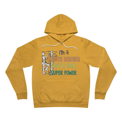 Bella + Canvas Sponge Fleece Hoodie - I'm a Power Ranger What's Your Super Power (female)