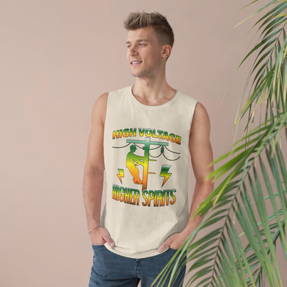 Lineman Tank - High Voltage Higher Spirits-gradient