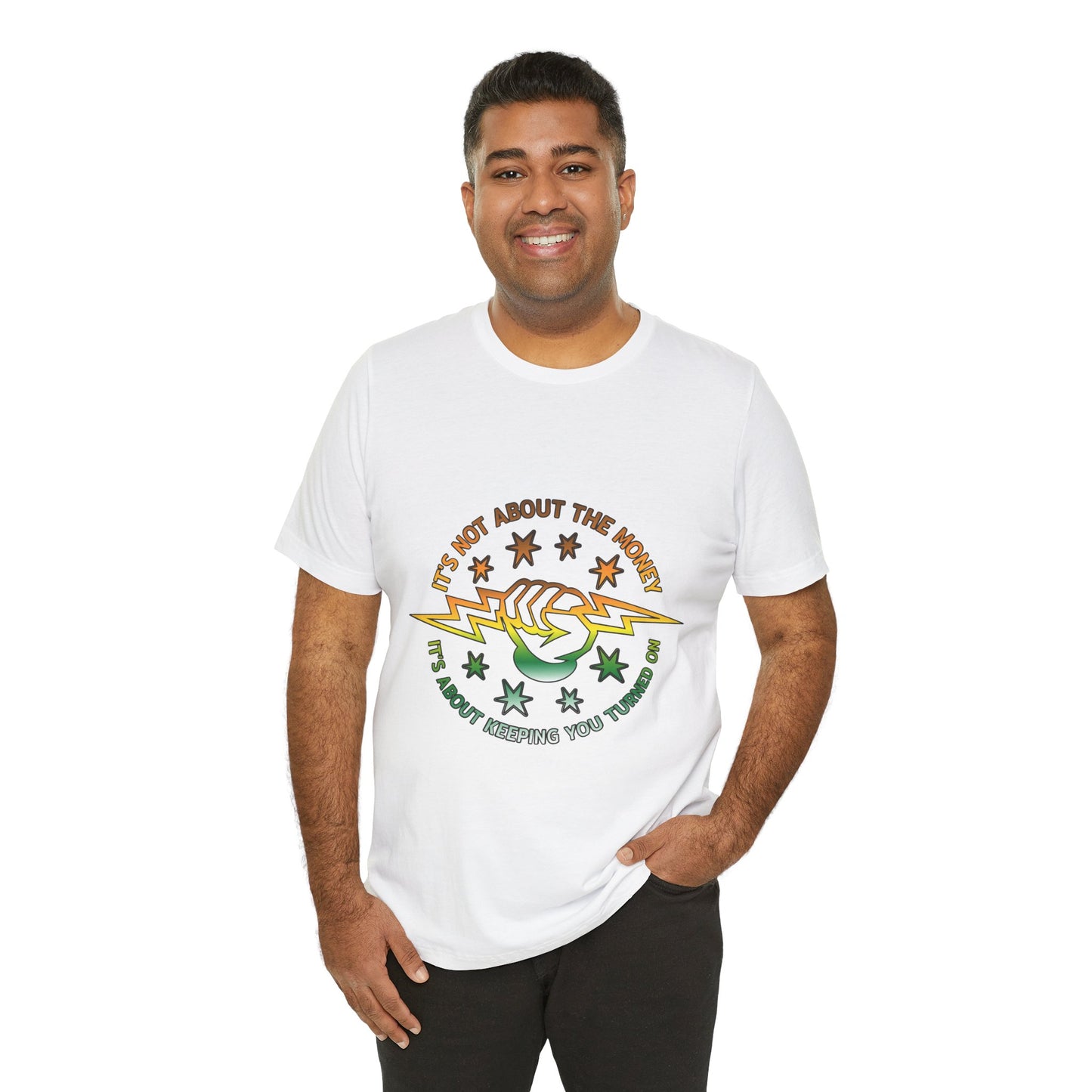 Lineman T-shirt - Its Not About The Money-gradient