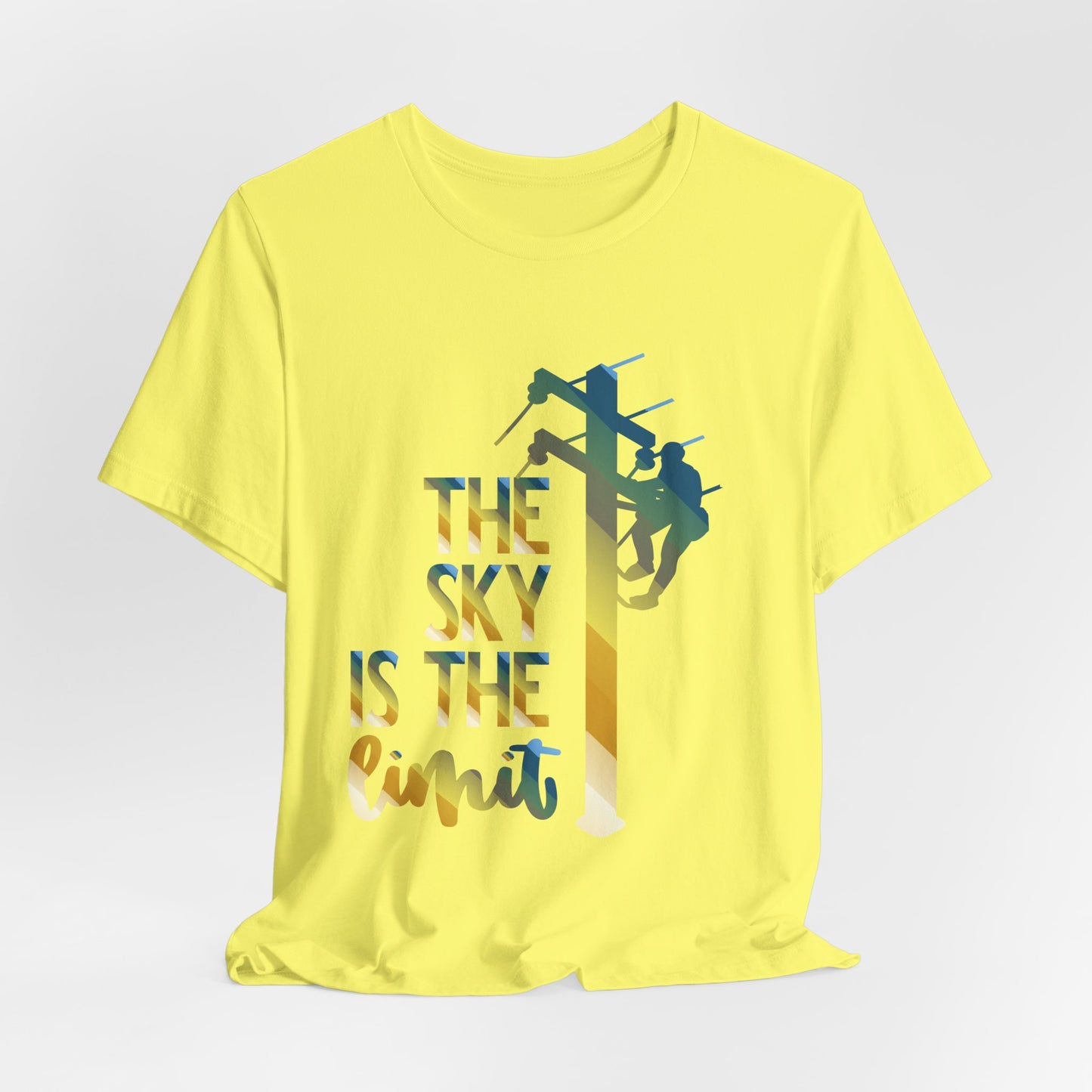 Lineman T-shirt - the-sky-is-the-limit-lineman colored chrome