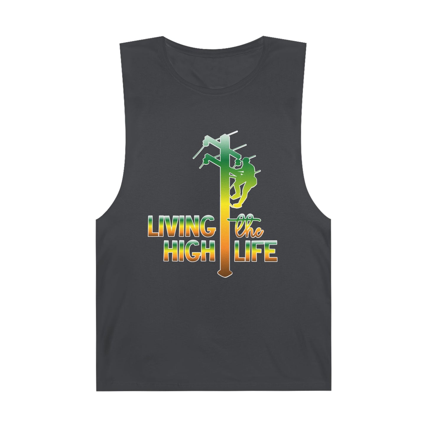 Lineman Tank - living the high life - gradient