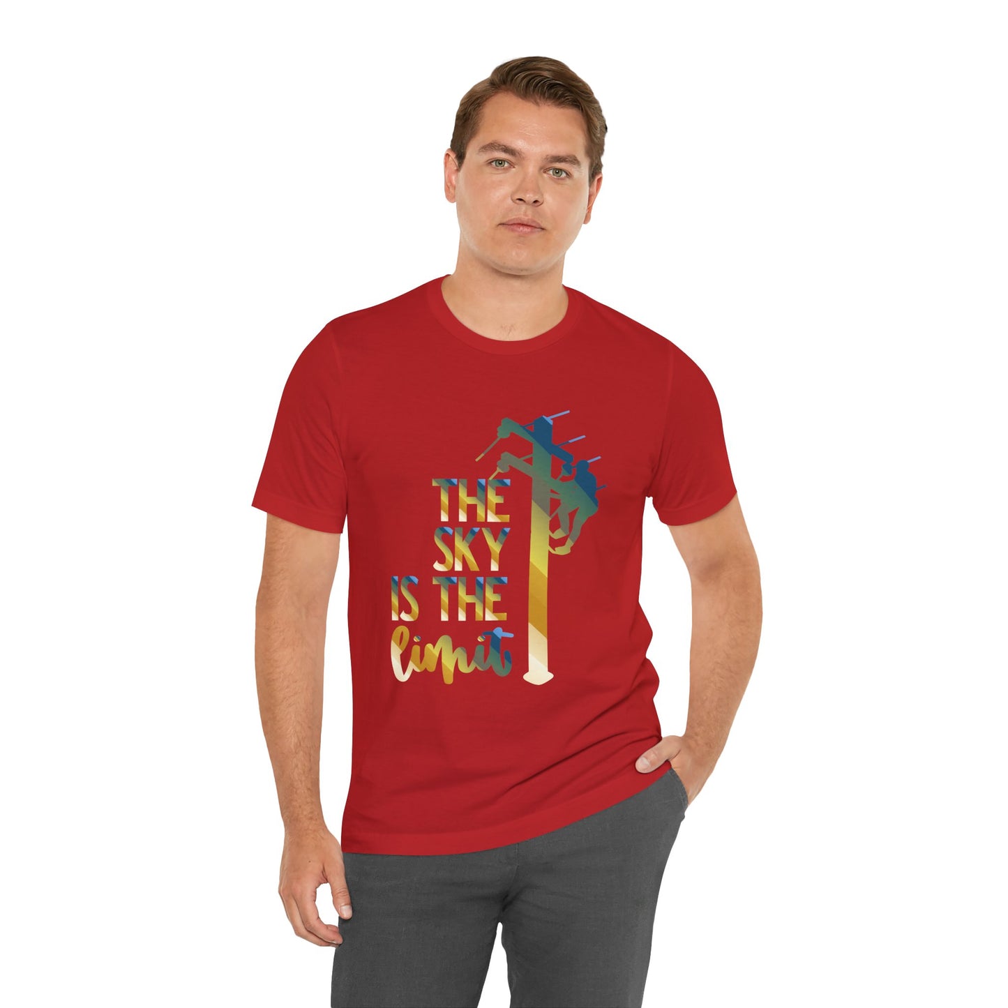 Lineman T-shirt - the-sky-is-the-limit-lineman colored chrome