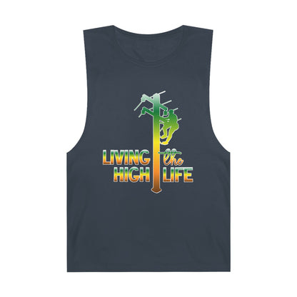 Lineman Tank - living the high life - gradient
