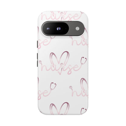Google Pixel Tough Case - Nurse Stethoscope - White
