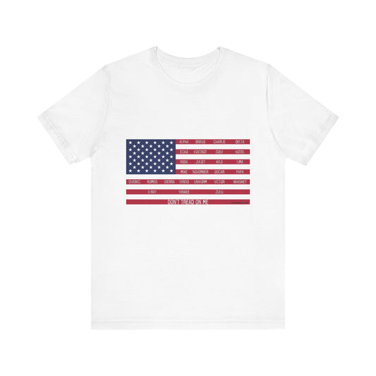 Phonetic Flag - Don't Tread on Me Short Sleeve Tee