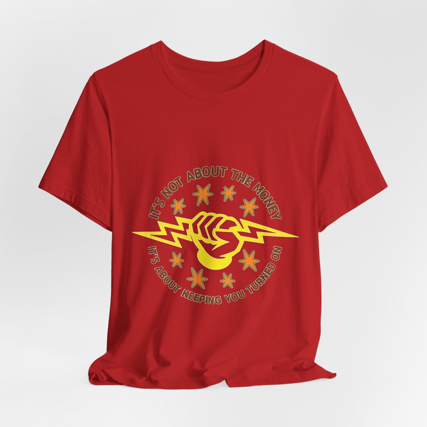 Lineman T-shirt - Its Not About The Money-color