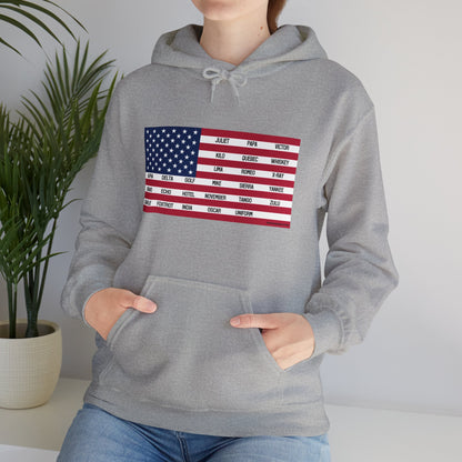 Gildan Phonetic Flag Hoodie