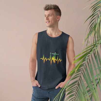Lineman Tank - Lineman Heartbeat - gradient