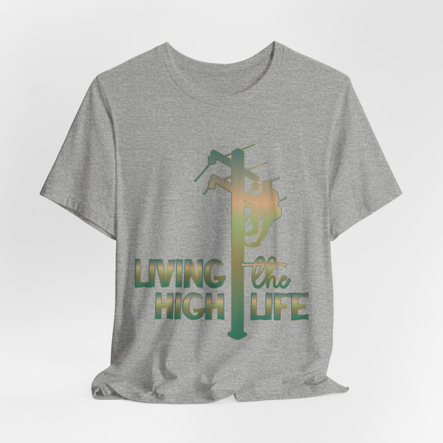 Lineman T-shirt - living the high life - copper patina