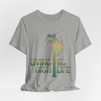 Lineman T-shirt - living the high life - copper patina