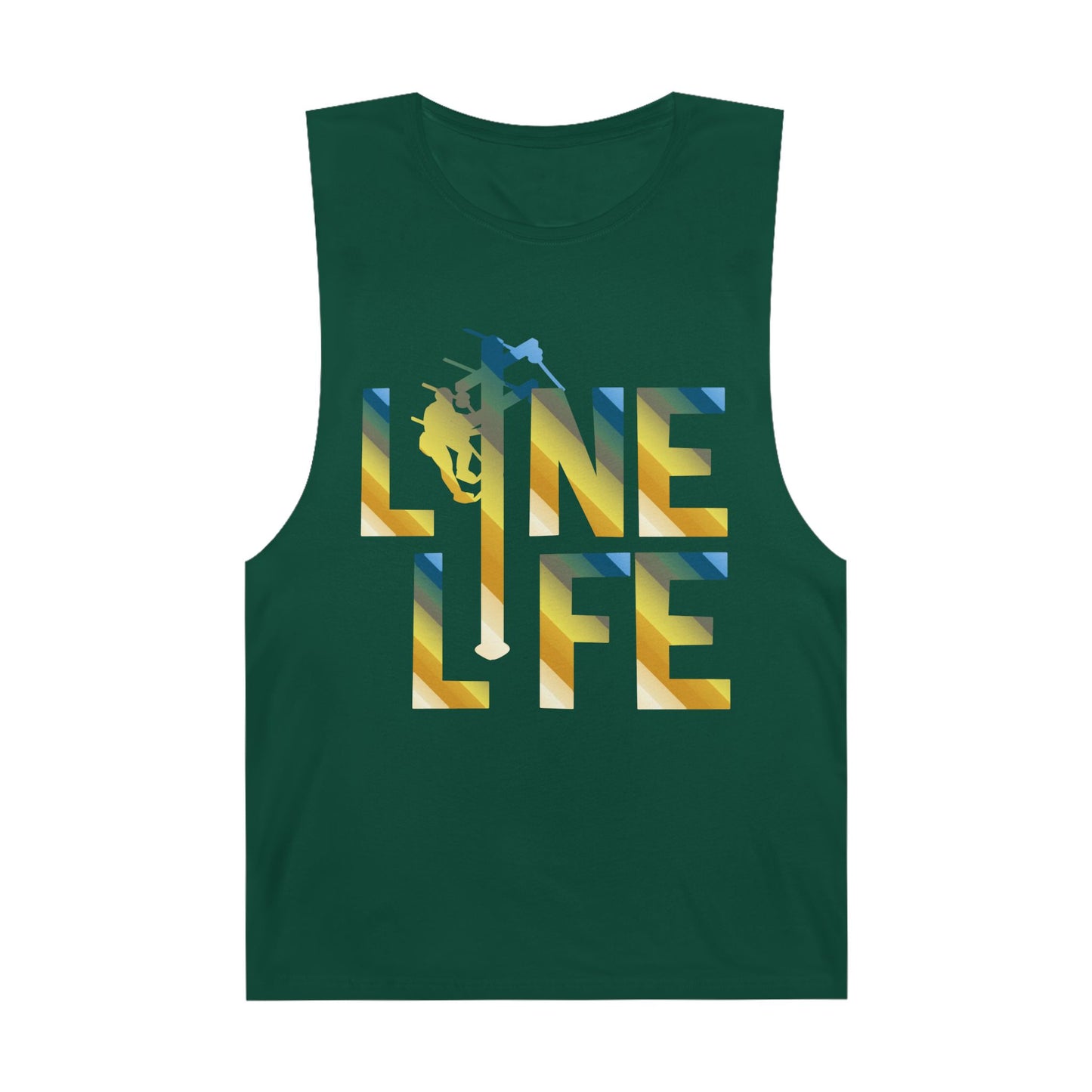 Lineman Tank - lineman-life colored chrome