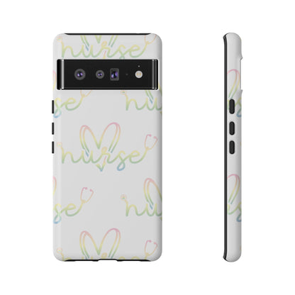 Google Pixel Tough Case - Nurse Stethoscope - White