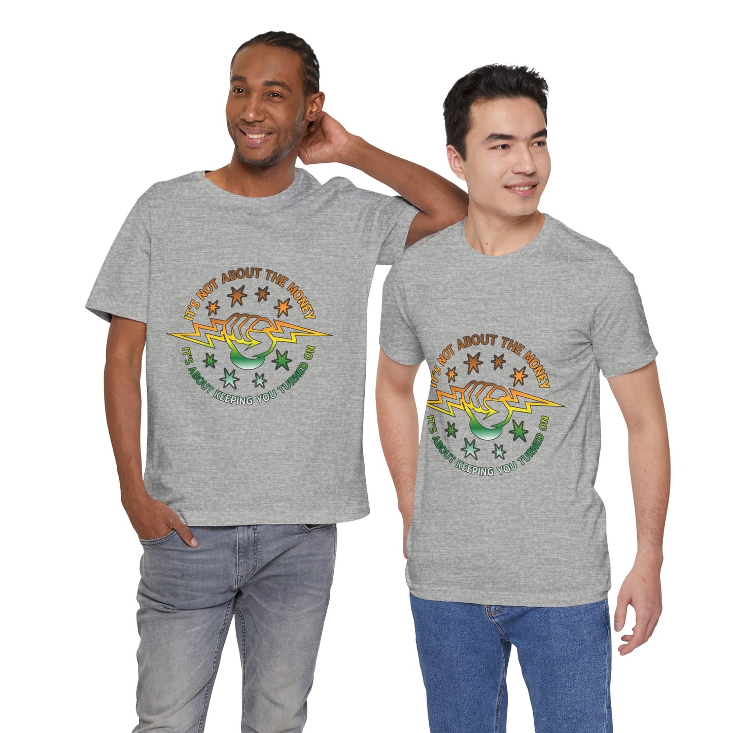 Lineman T-shirt - Its Not About The Money-gradient