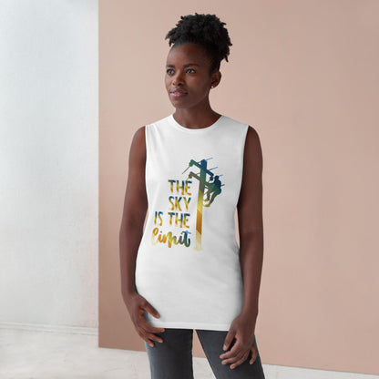 Lineman Tank - the-sky-is-the-limit-lineman colored chrome