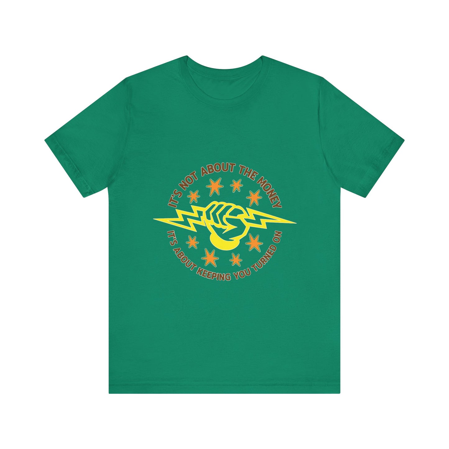 Lineman T-shirt - Its Not About The Money-color