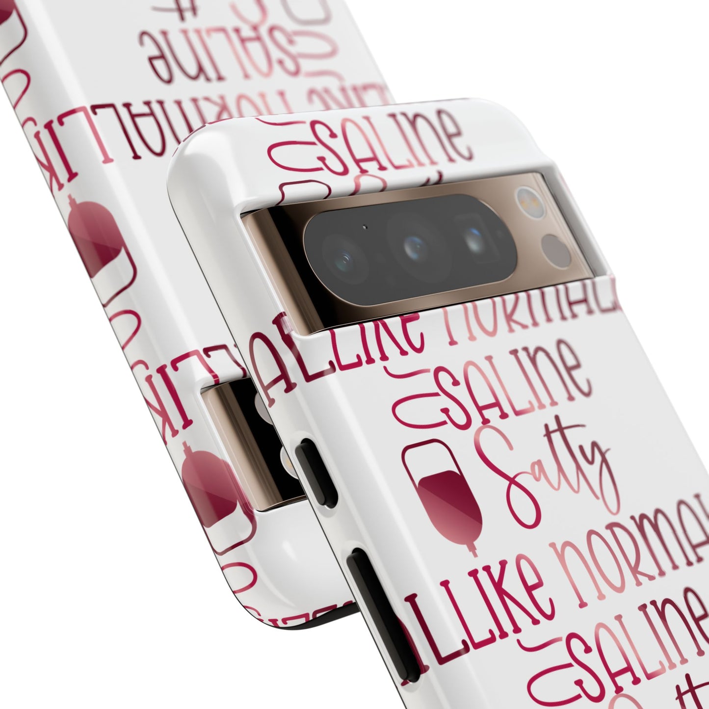 Google Pixel Tough Case - Salty Saline Like Normal Saline - White