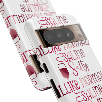 Google Pixel Tough Case - Salty Saline Like Normal Saline - White