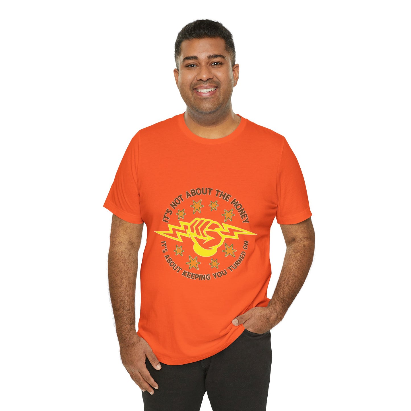 Lineman T-shirt - Its Not About The Money-color