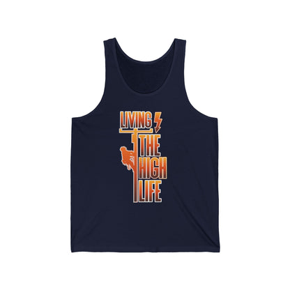 Lineman T-shirt - Living The High Life-sky 24