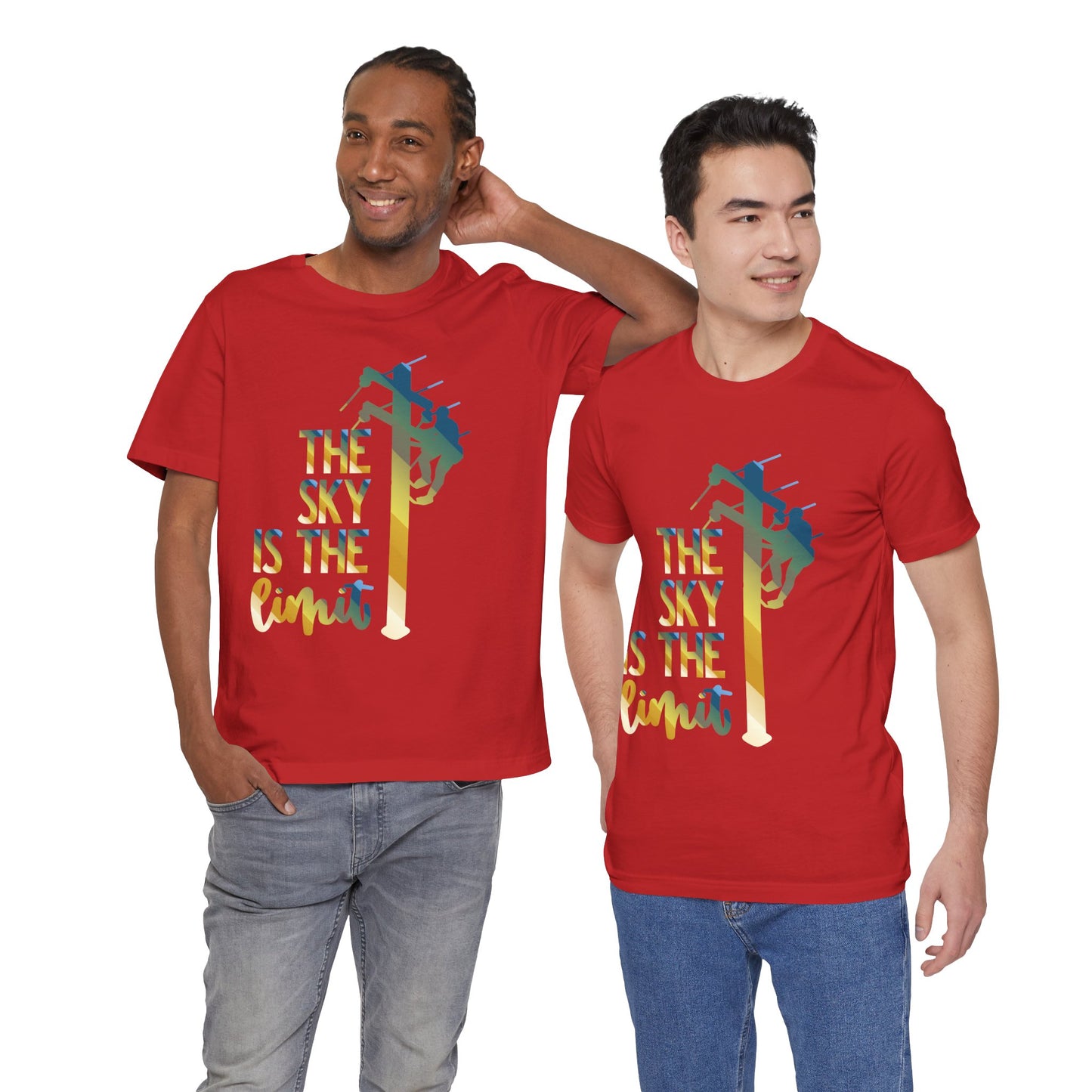 Lineman T-shirt - the-sky-is-the-limit-lineman colored chrome